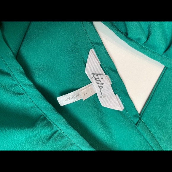 Summer Green Dress with Pockets - Picture 4 of 6